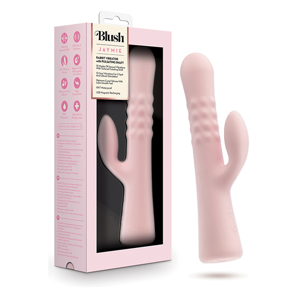 Blush Jaymie Rabbit Vibrator - Pink