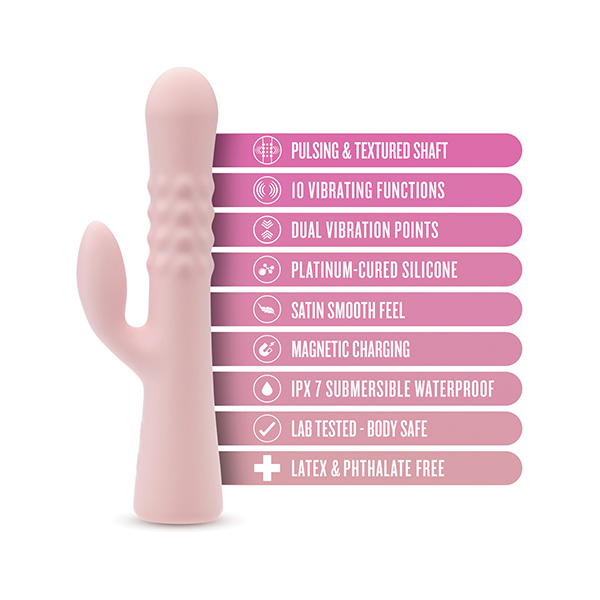 Blush Jaymie Rabbit Vibrator - Pink - Image 5