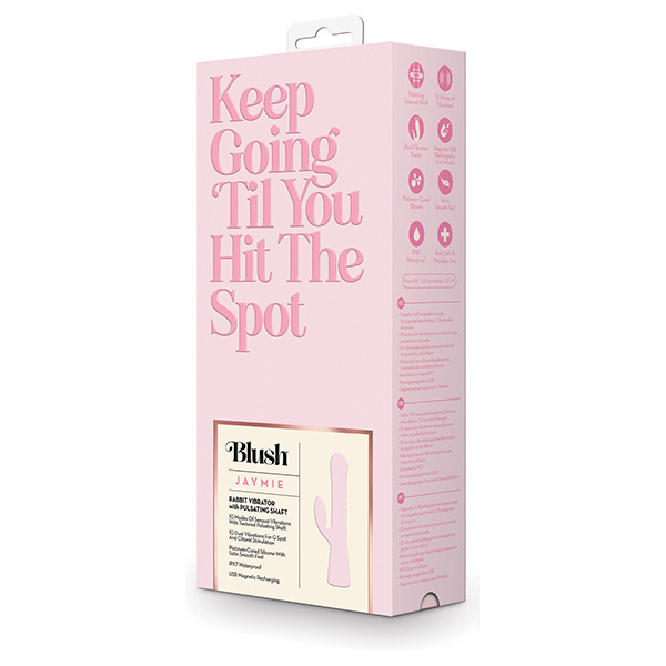 Blush Jaymie Rabbit Vibrator - Pink - Image 3
