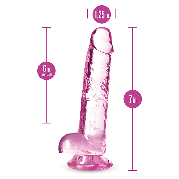 Blush Naturally Yours 7" Crystalline Dildo - Image 2