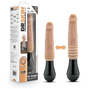 Blush Dr. Skin Silicone Dr. Arthur Thrusting Gyrating Vibrating Dildo