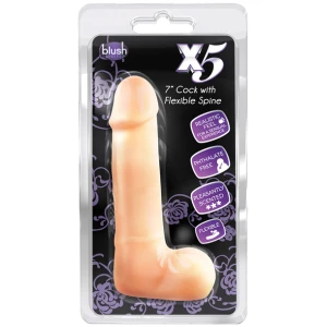 Blush X5 Plus 7" Cock w-Flexible Spine
