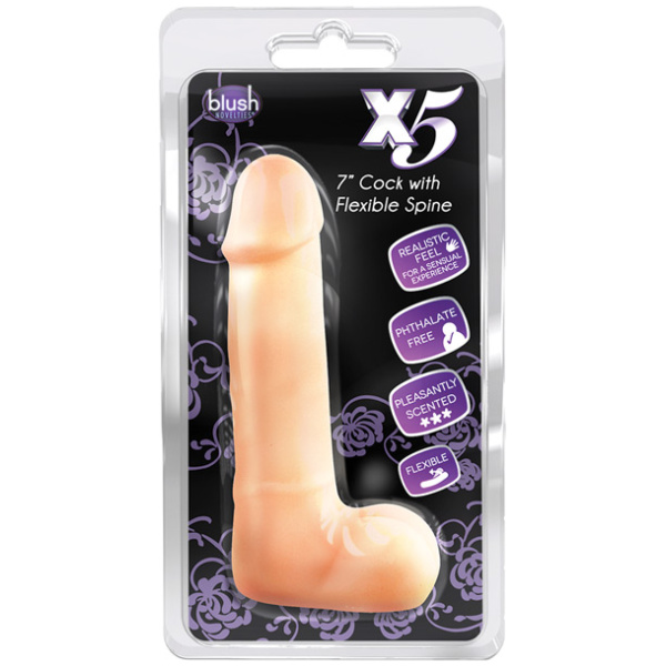 Blush X5 Plus 7" Cock w-Flexible Spine