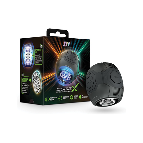 Blush M for Men Dome X Vibrating Masturbator - Black