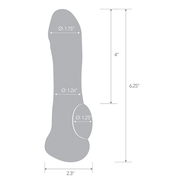 Blue Line C & B 6.25" Transparent Penis Enhancing Sleeve Extension - Clear - Image 4