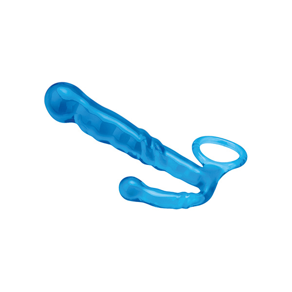 Blue Line C & B 4.5" Beginners Prostate Massager - Jelly Blue - Image 4