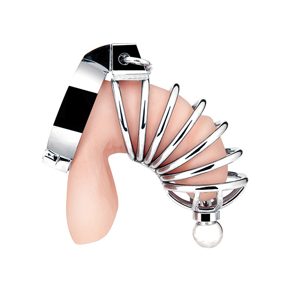 Blue Line Urethral Play Cage - Silver - Image 3