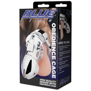 Blue Line Obedience Cage - Silver