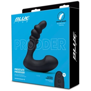 Blue Line Vibrating Prostate Prodder w-Remote - Black