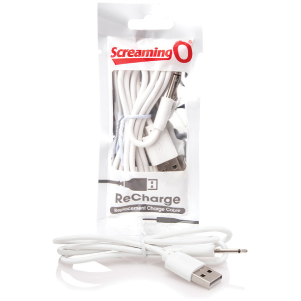 Screaming O Recharge Charging Cable - White