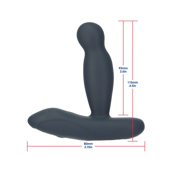 Lux Active Revolve 4.5" Rotating & Vibrating Anal Massager - Dark Blue - Image 3