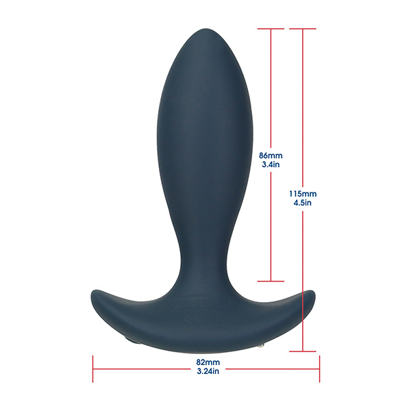 Lux Active Throb Anal Pulsating Massager w-Remote - Dark Blue - Image 4
