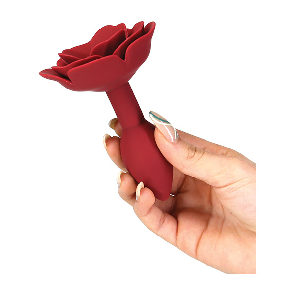 Lux Active Red Rose Silicone Anal Plug - Image 2