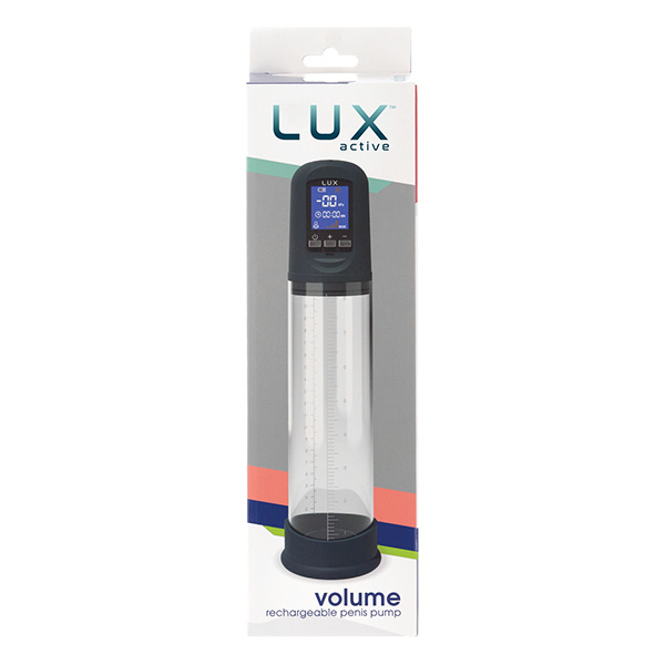 Lux Active Volume Rechargeable Penis Pump - Black
