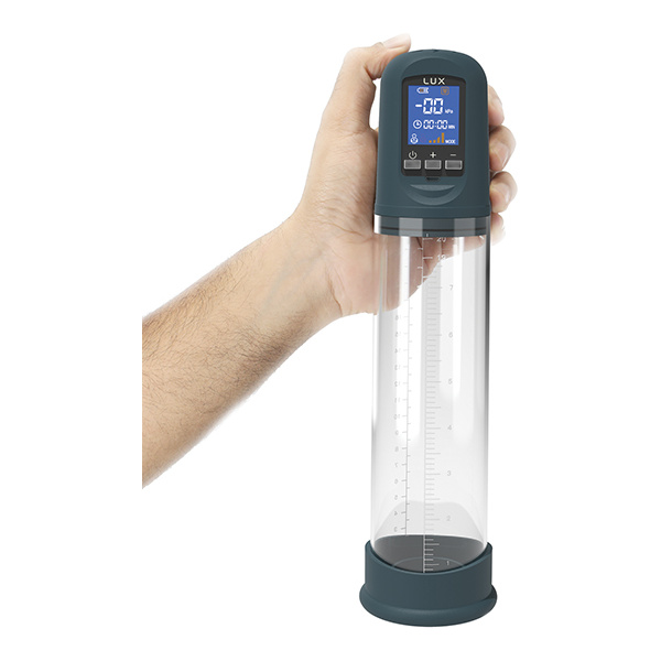 Lux Active Volume Rechargeable Penis Pump - Black - Image 2