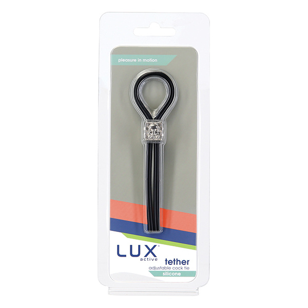 Lux Active Tether Adjustable Cock Tie - Black