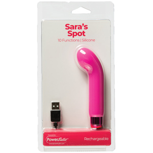 Sara's Spot Rechargeable Bullet W/g Spot Sleeve - 10 Functions