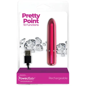 Pretty Point Rechargeable Bullet - 10 Functions