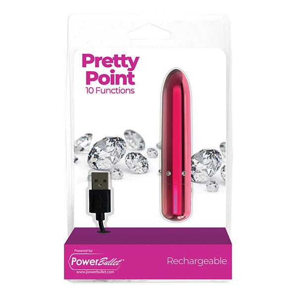 Pretty Point Rechargeable Bullet - 10 Functions