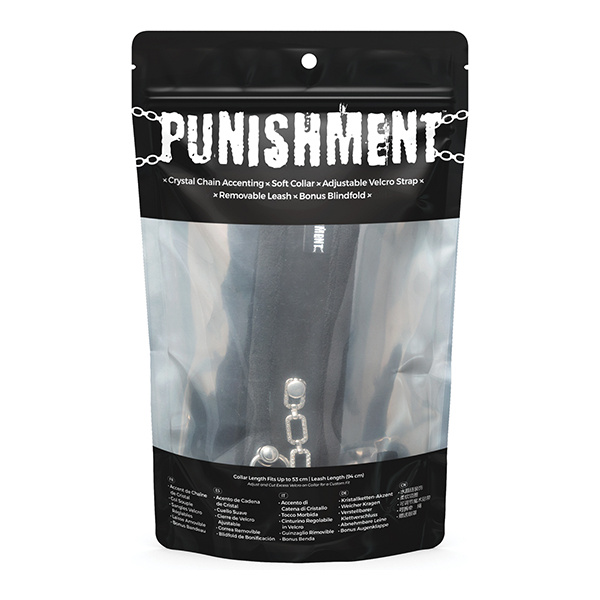 Punishment Crystal Detail Collar & 37" Leash - Image 4