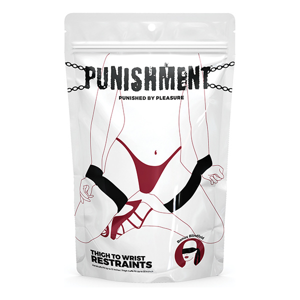 Punishment Thigh to Wrist Restraints