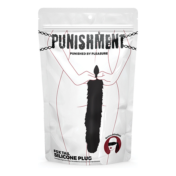 Punishment Fox Tail Plug - Black