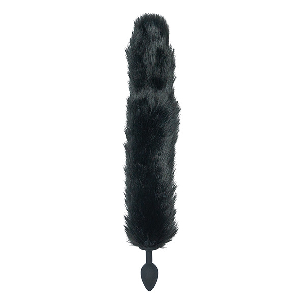 Punishment Fox Tail Plug - Black - Image 2