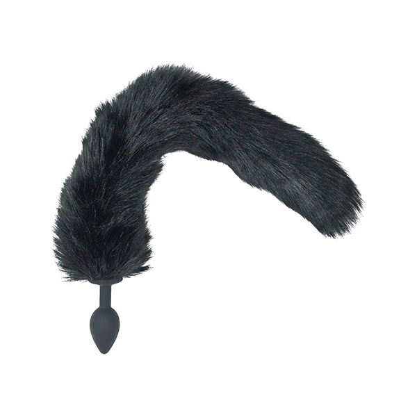 Punishment Fox Tail Plug - Black - Image 4