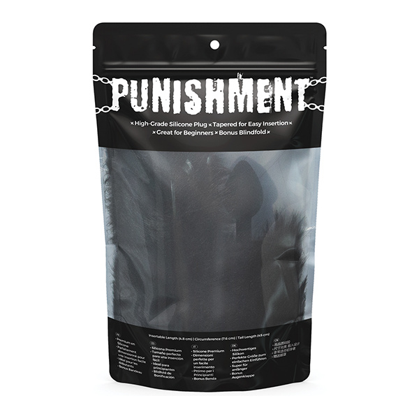 Punishment Fox Tail Plug - Black - Image 3