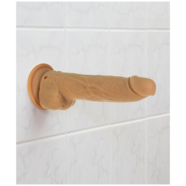 Naked Addiction 9" Thrusting  Dong w-Remote - Caramel - Image 5