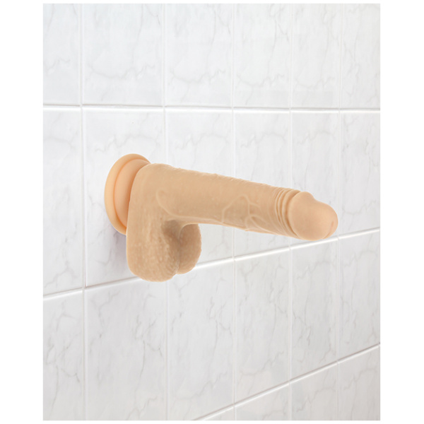 Naked Addiction The Freak 7.5" Rotating & Thrusting Vibrating Dong - Ivory - Image 3