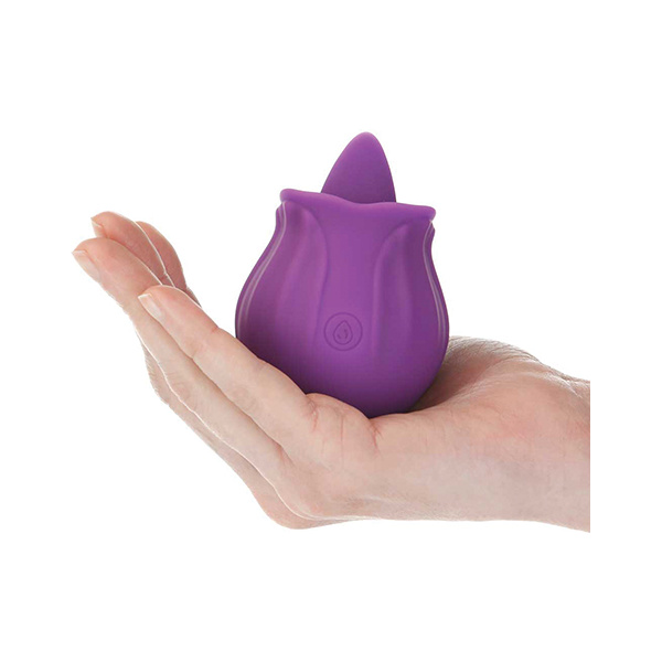 M'Lady Flickering Tongue & Vibrating Clitoral Stimulator - Purple - Image 3