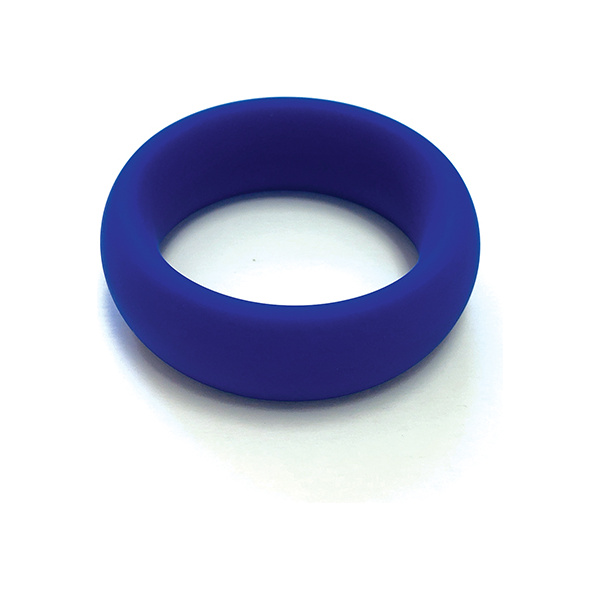 Spartacus 1.5" Wide Silicone Donut Ring - Blue - Image 2