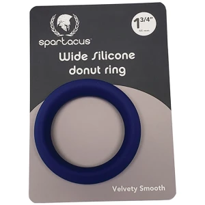 Spartacus 1.75" Wide Silicone Donut Ring - Blue