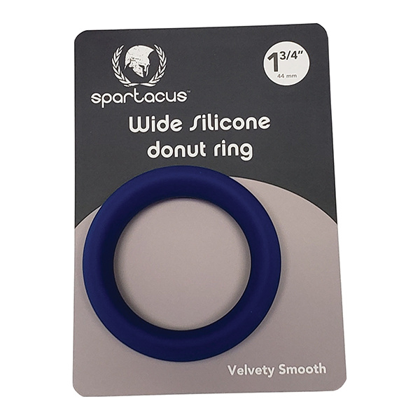 Spartacus 1.75" Wide Silicone Donut Ring - Blue