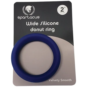 Spartacus 2" Wide Silicone Donut Ring - Blue