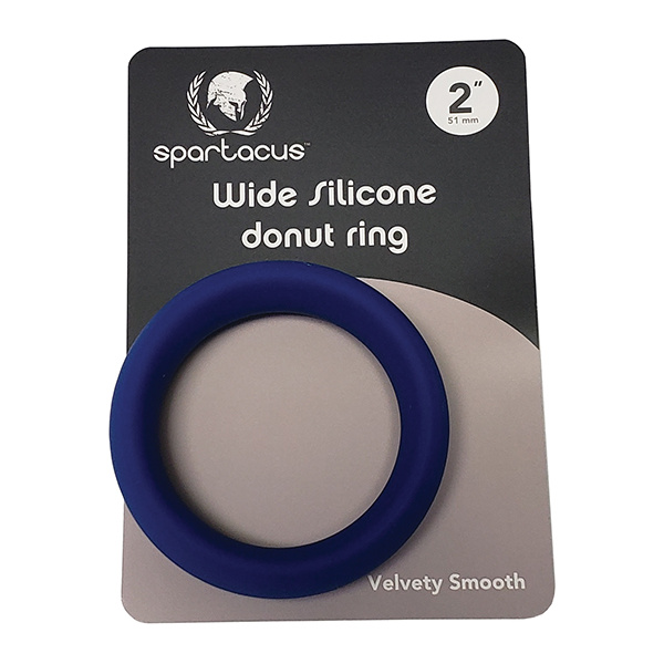 Spartacus 2" Wide Silicone Donut Ring - Blue