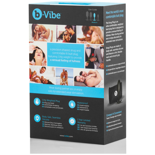 B-vibe Weighted Snug Plug 2 - 114 G - Image 5