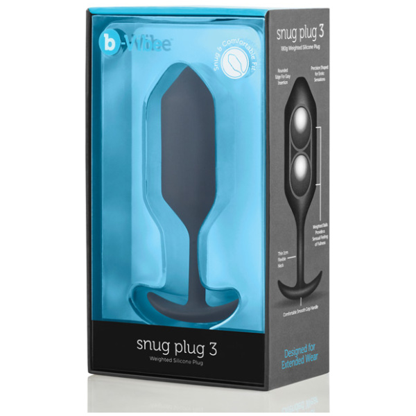 B-vibe Weighted Snug Plug 3 - 180 G