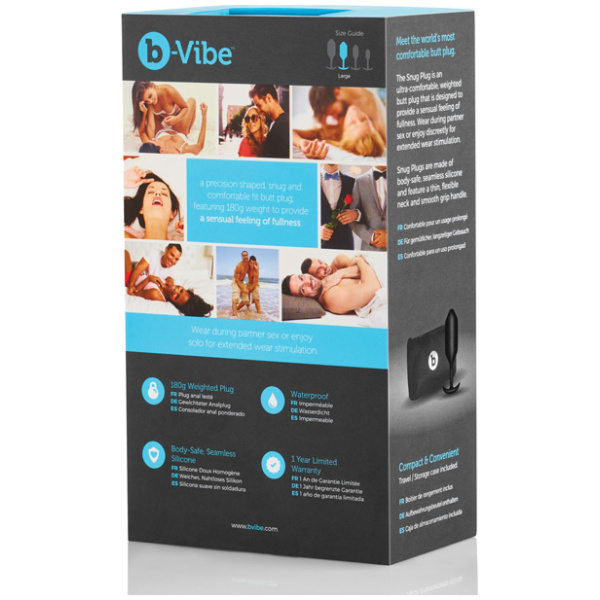 B-vibe Weighted Snug Plug 3 - 180 G - Image 2