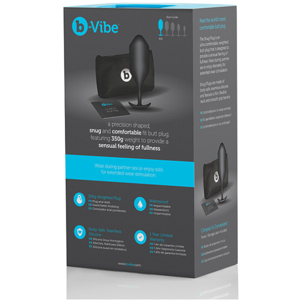 B-vibe Weighted Snug Plug 5 - 350 G - Image 4