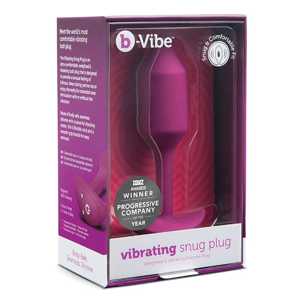 B-vibe Vibrating Weighted Snug Plug Xl