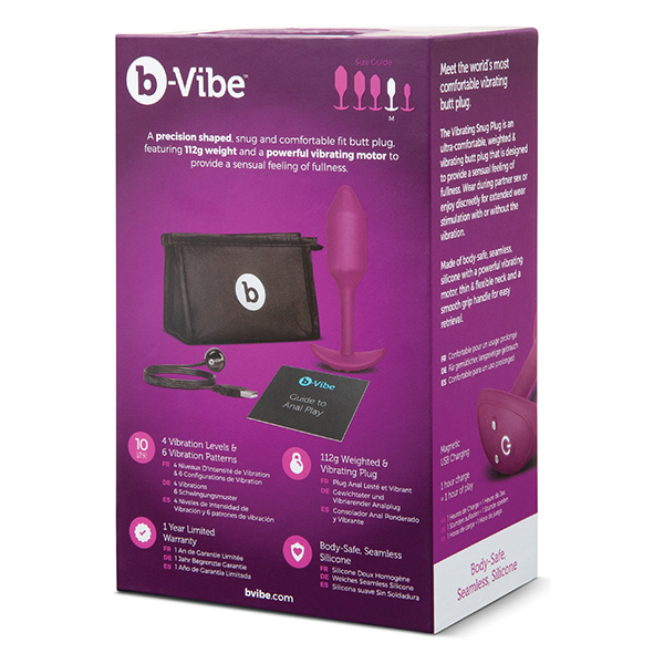 B-vibe Vibrating Weighted Snug Plug Xl - Image 2