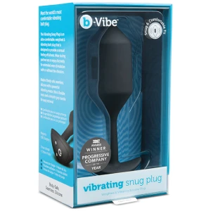 B-Vibe Vibrating Weighted Snug Plug XL - 247 g Black