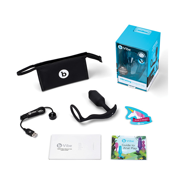 B-vibe Vibrating Snug & Tug - Black - Image 3