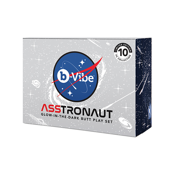 B-Vibe Asstronaut Butt Play Set - Glow in the Dark