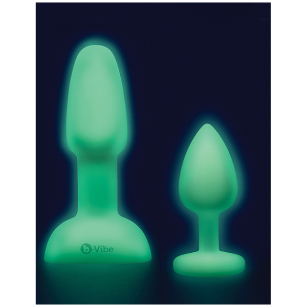 B-Vibe Asstronaut Butt Play Set - Glow in the Dark - Image 5