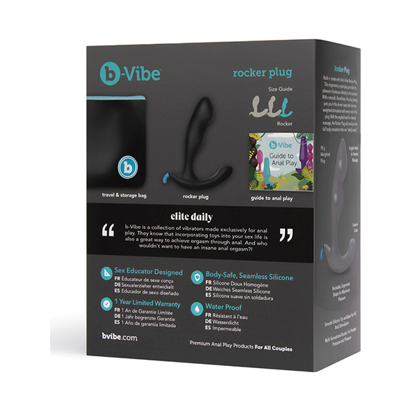 B-Vibe Rocker Plug - Black - Image 5