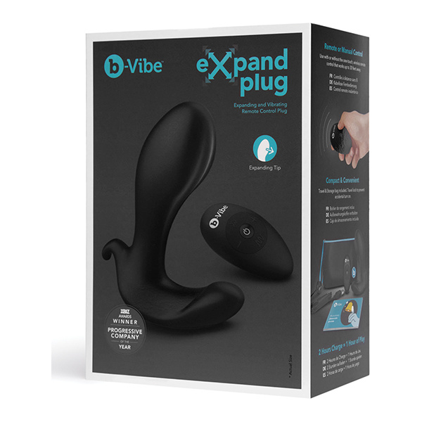 B-Vibe Expand Plug - Black - Image 3