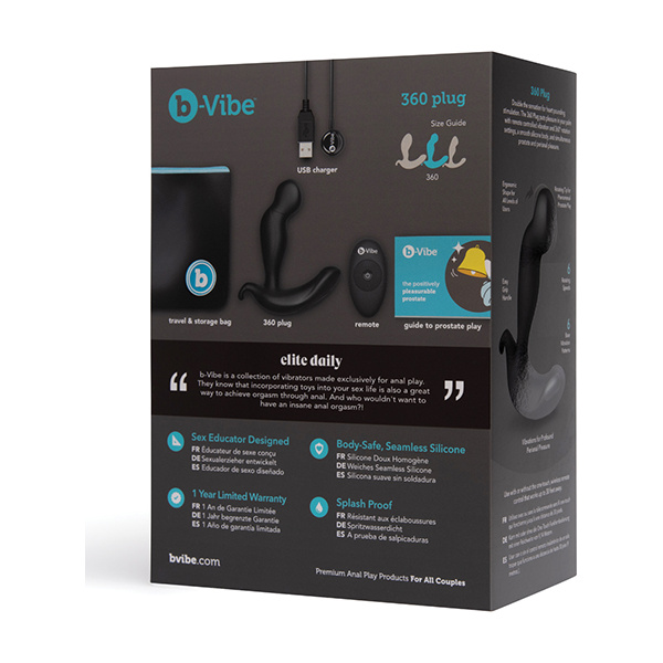 B-Vibe 360 Plug - Black - Image 4